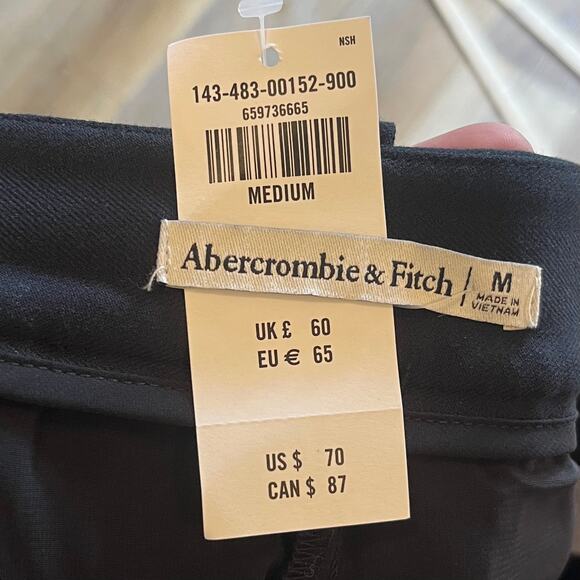 NWT Abercrombie & Fitch Navy Pleated Mini Skirt Skort Womens M Heritage Prep Y2K - Picture 6 of 7